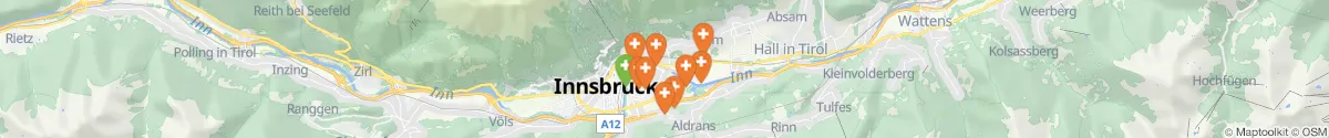 Map view for Pharmacies emergency services nearby Arzl (Innsbruck  (Stadt), Tirol)